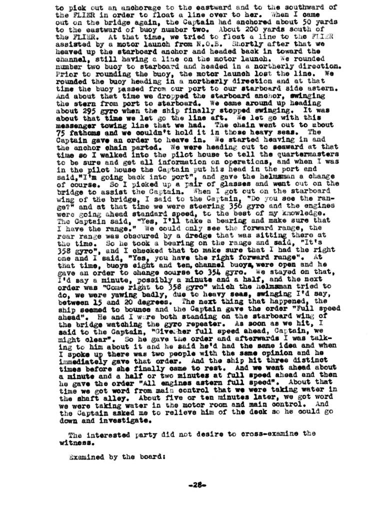 Macaw Board of Investigation p. 28