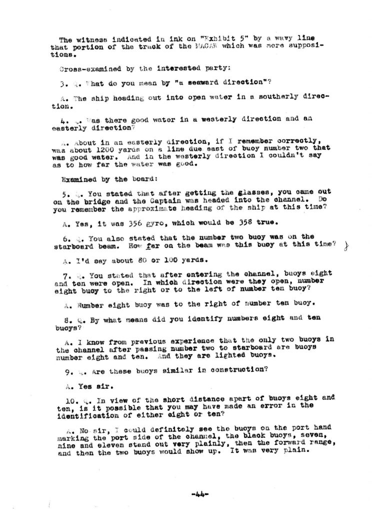 Macaw Board of Investigation p. 44