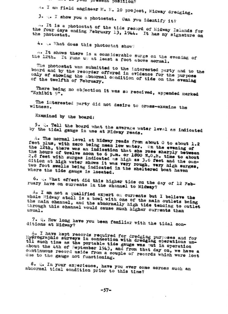 Macaw Board of Investigation p. 57
