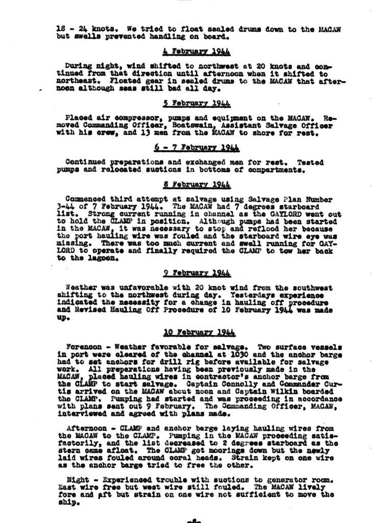 Macaw Board of Investigation p. 8